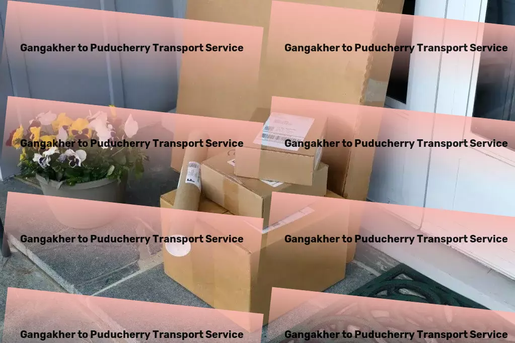 Gangakher to Puducherry Transport Express freight logistics