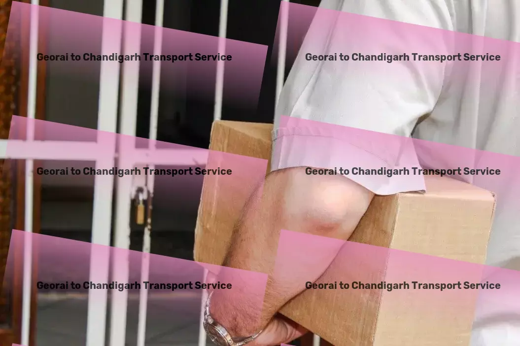 Georai to Chandigarh Transport Domestic courier services