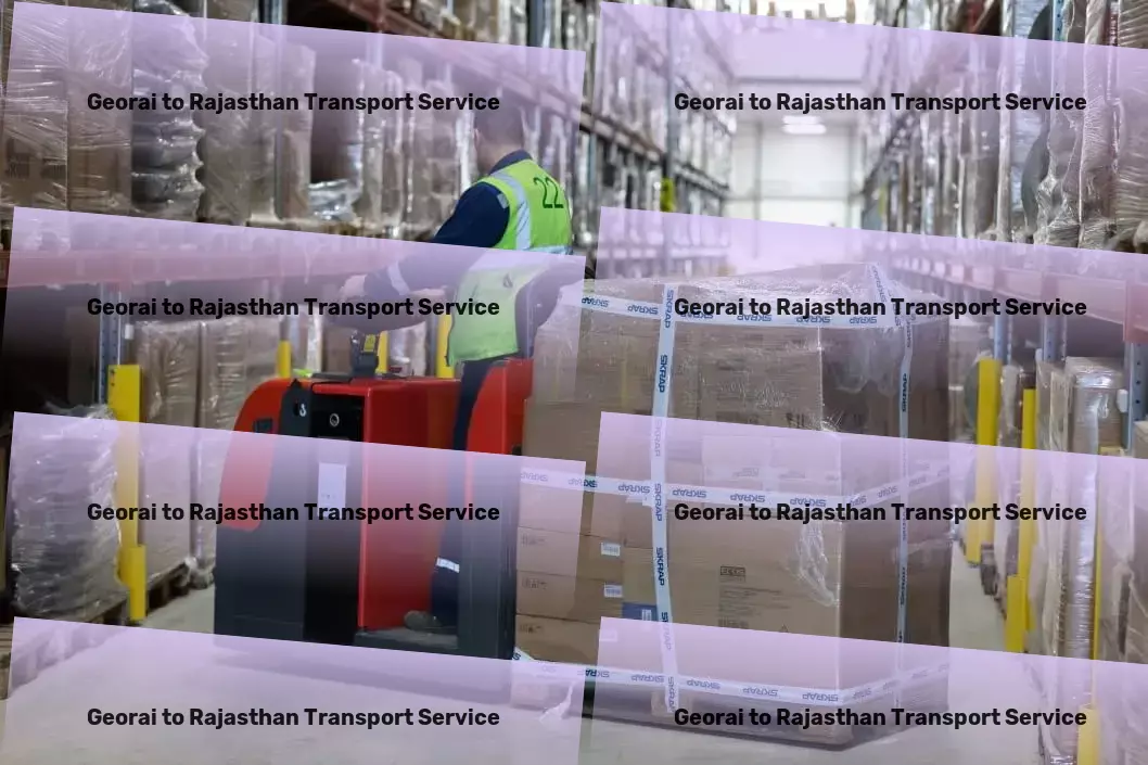 Georai to Rajasthan Transport Advanced package delivery